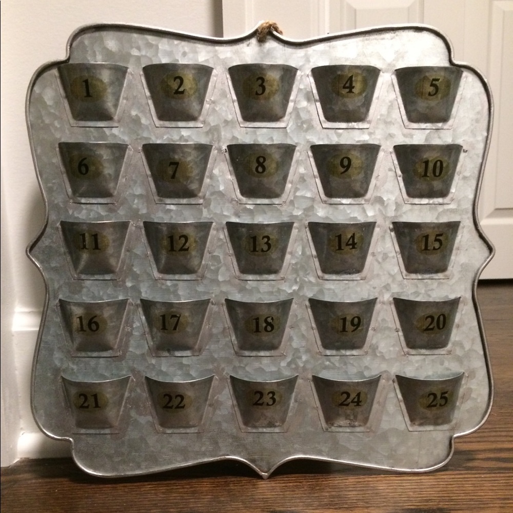 New metal Advent calendar